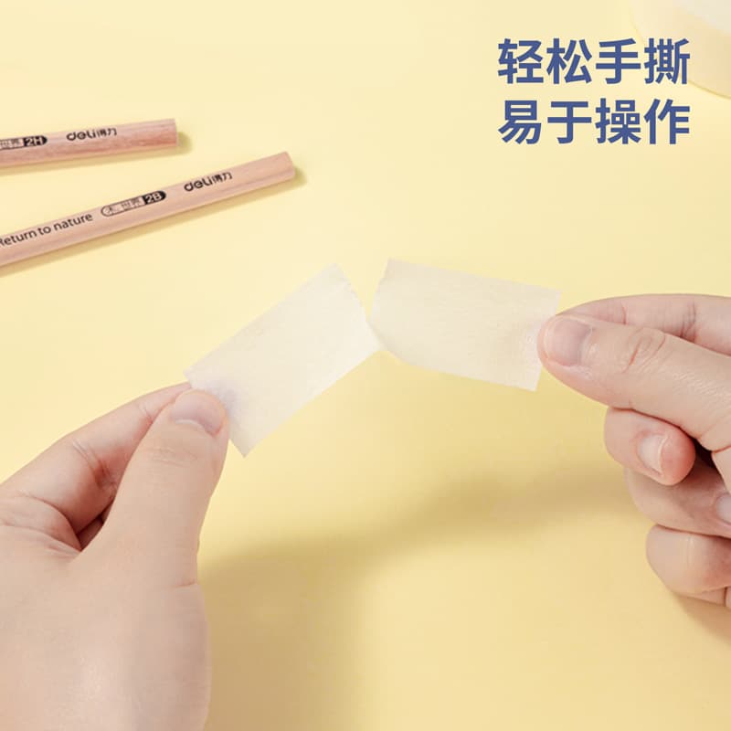 Băng keo dán giấy làm đẹp lõi cuộn nhỏ Deli 30665 24mm * 20Y * 145 μm Trắng 1 cuộn sơn tường đẹp mắt-duoc-ban-tai-Nhập Hàng Giá Tốt