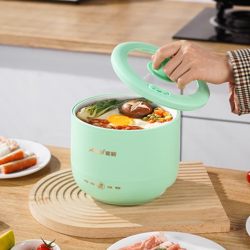 Nồi cơm điện mini Amoi Cốc mì ăn liền Nồi nấu đa năng Nồi nấu điện Nồi nấu cơm sinh viên ký túc xá-duoc-ban-tai-Nhập Hàng Giá Tốt