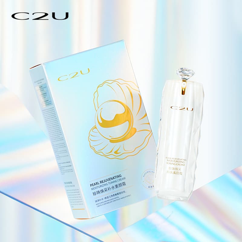 C2U chính hãng ngọc trai trẻ hóa và dưỡng ẩm Kem dưỡng da che khuyết điểm làm đẹp da nữ dưỡng ẩm trang điểm Nude lười kem bán buôn-duoc-ban-tai-Nhập Hàng Giá Tốt