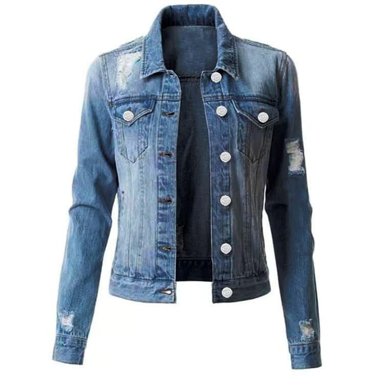 Thời trang mùa hè 2024 phong cách đô thị khí chất denim cardigan dài tay cổ vuông áo sơ mi nữ nhà máy bán buôn áo lót nữ-duoc-ban-tai-Nhập Hàng Giá Tốt